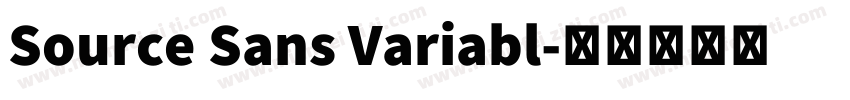 Source Sans Variabl字体转换